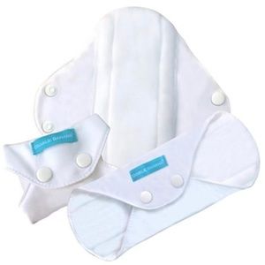 Charlie banana feminine pads regular white 3 pack